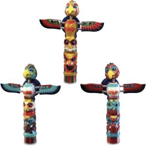 imageCoTa Global Totem Pole Refrigerator Bobble Magnets Set of 3  Assorted Color Fun Native American Monument Bobble Head Magnets For Kitchen Fridge Home Decor and Cool Office Decorative Novelty  3 Pack