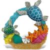 imageCoTa Global Sand Reef Sea Turtle Refrigerator Nautical Colorful Magnet  Ocean Animal Resin Beach Design Fun and Cute Ocean Magnet for Kitchen Fridge Locker Home Decor and Office Decor Novelty