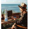 imageCoTa Global Ocean Breeze Nautical Collection  Pillar Candle Holder Lighthouse and Lantern Decorative Beach Style Table Top Centerpieces Nautical Themed Home Decor Set  3 Pieces