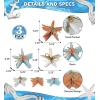 imageCoTa Global Resin Starfish Collection  White Orange and Turquoise Starfish Sets Decorative Tabletop Centerpiece Resin Sea Coral Reef Home Accent Decor  Handmade