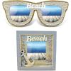 imageCoTa Global Vintage Nautical Collection  Vintage Beach Sunglass Double Photo Frame and Vintage Beach Frame with Anchor Handcrafted Nautical Photo Frames for Tabletop Display Memories  2 Pieces