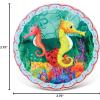 imagePuzzled Ceramic Coaster Underwater Seahorses 025 Inch Thick Intricate ampamp Meticulous Detailing Art Handcrafted Decorative Drinkware Coasters Coastal Ocean Sea Life Themed Home ampamp Kitchen Accessory