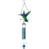 imageCoTa Global Hummingbird Wind Chime  Handmade Glass ampamp Metal Chime  Bird Wild Life Hanging Decor  Colorful Home Decor Gift Indoor ampamp Outdoor Hanging Decoration for Porch Patio ampamp Garden  327 Inch