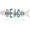 imageNautical Decor COTA Global Aqua Sky Beach Fish 3 Hook Wall Accent
