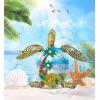 imageCoTa Global Sea Turtle Refrigerator Silver Beach Magnets Set of 4  Assorted Resin ampamp Crystals Design Fun and Cute Beach Magnets For Kitchen Fridge Locker Home Decor and Office Decor Novelty  4 Pack