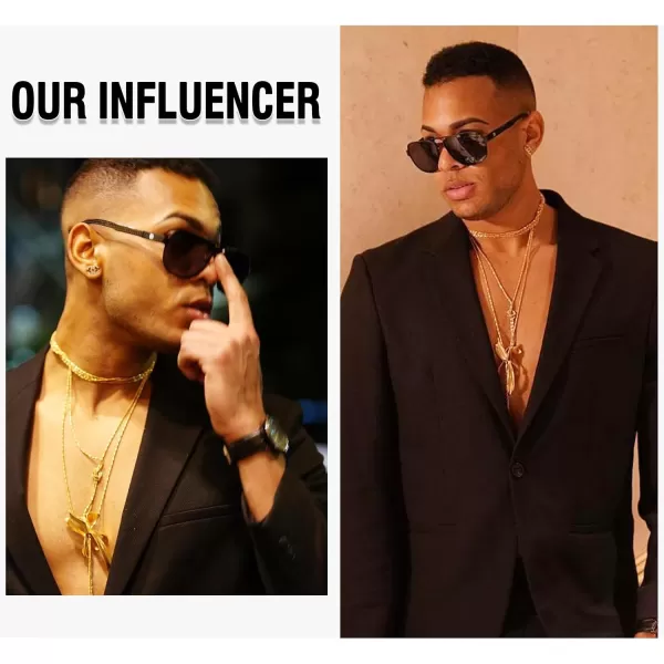 DUCO Aviator Sunglasses For Men Polarized Sunglasses Men UV Protection Carbon Fiber Temple Mens Sun glasses For Driving 3051Black Frame Grey Lens