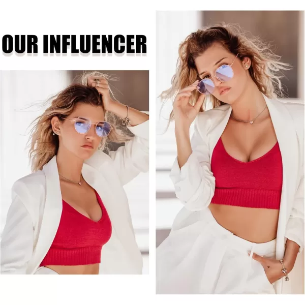DUCO Blue Light Glasses For Women Computer Glasses Blue Ray Blocking Glasses For Men Womens Fashion Eyeglasses W014Pink Rose