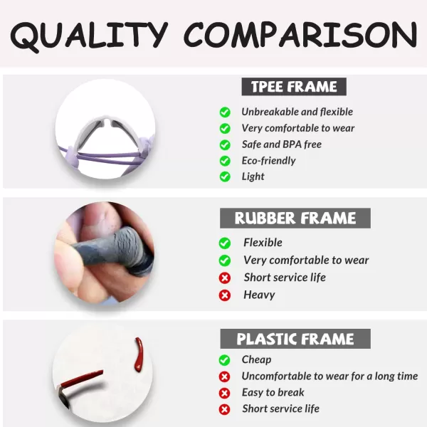 DUCO Cute Polarized Kids Sunglasses for Girls Boys Flexible Children Shades UV Protection Age 610 K018White Frame Purple Temple