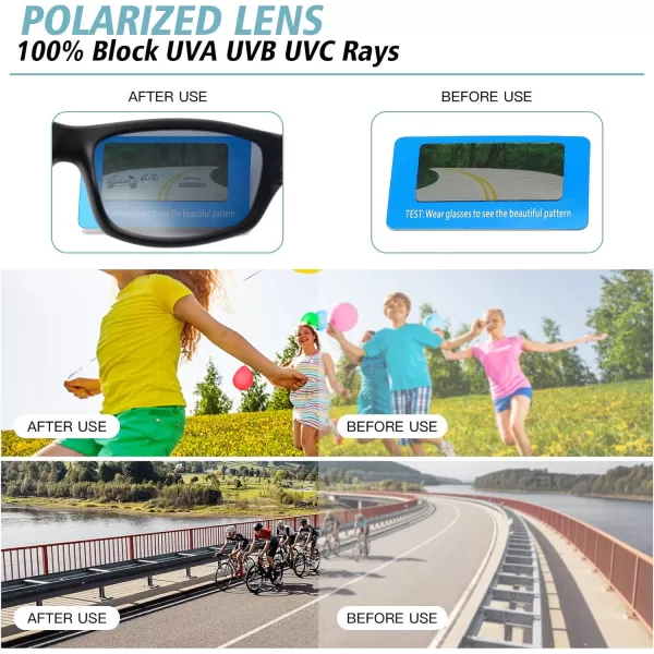 DUCO Kids Sunglasses for Boys Girls Youth Sports Baseball Sunglasses K029
