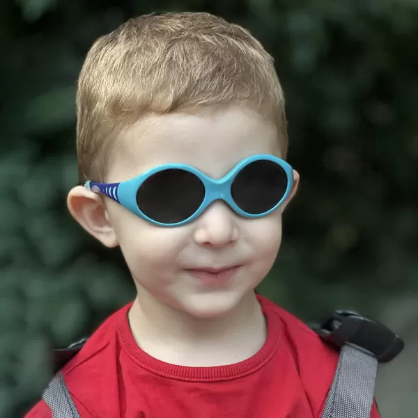DUCO Polarized Baby Sunglasses with Strap for Newborn Toddler 024 MonthsUV Protection Flexible Infant Sunglasses 02 YearsBlue