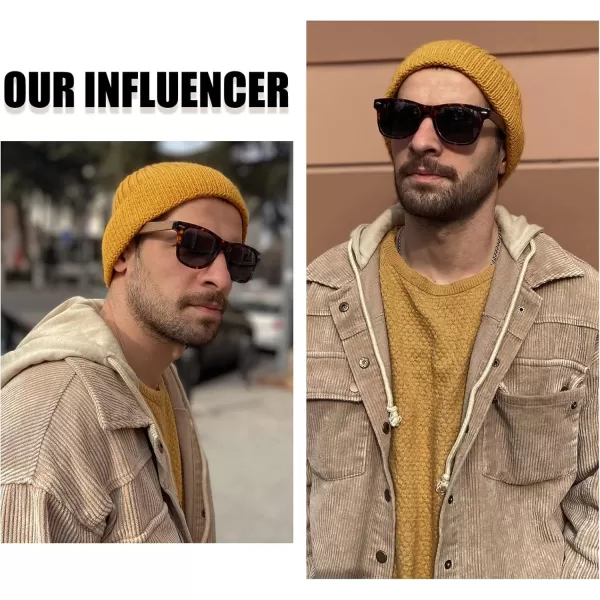 DUCO Polarized Driving Handmade Walnut Wooden 100 UV 400 Protection Sunglasses for Men 2141Grey Lens Walnut Temple