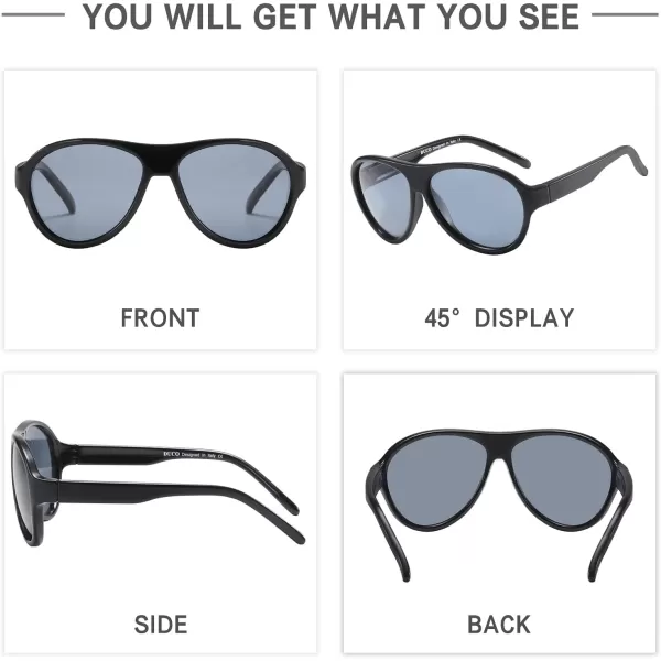 DUCO Polarized Kids Aviator Sunglasses for Boys Girls Flexible Toddler Shades UV Protection Age 35 K011Blake