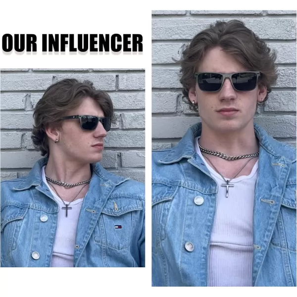 DUCO Polarized Sunglasses for Men Vintage Aluminum Frame Retro Sports Sun Glasses Driving Shades 100 UV Protection 8207Gunmetal Frame Grey Lens