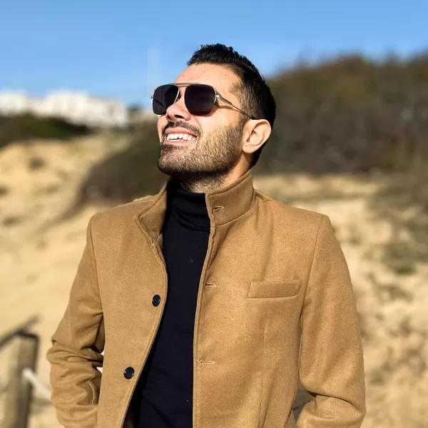 DUCO Retro Aviator Sunglasses for Mens Womens SemiRimless NonPolarized Trendy Sun Glasses Metal Frame for Driving DC3035Gunmetal Frame Grey Lens