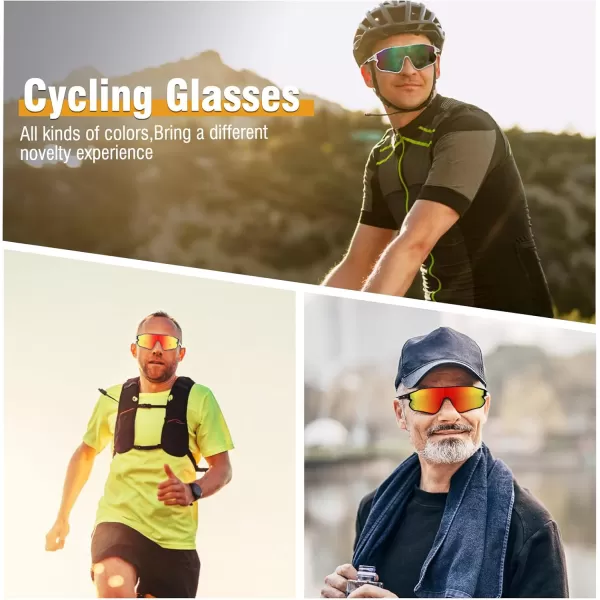 DUCO Sports Polarized Sunglasses for Men Women Running Sunglasses Fishing Cycling Baseball Glasses UV400 Protection DC0023Dark Blue Frame Black Temple Revo Orange Lens