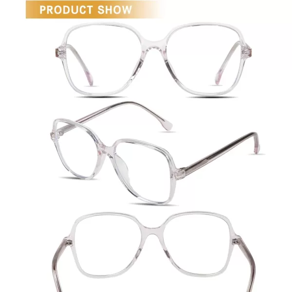 DUCO Superlight Blue Light Blocking Computer Reading Video and Gaming Eyewear Glasses DC5207Pink
