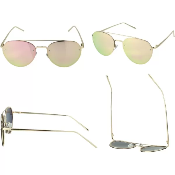 Duco Pilot Style Mirrored Polarized Sunglasses UV400 Men And Women 8009