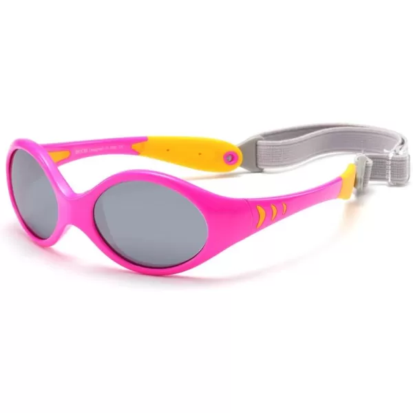 DUCO Polarized Baby Sunglasses with Strap for Newborn Toddler 024 MonthsUV Protection Flexible Infant Sunglasses 02 YearsYellow