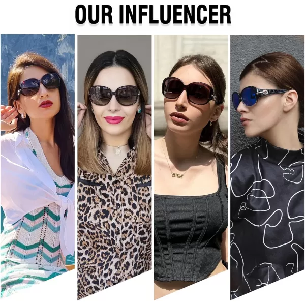 DUCO Classic Sunglasses for Women polarized womens sunglasses 100 UV Protection Shades 6214Gradient Red Frame Purple Lens
