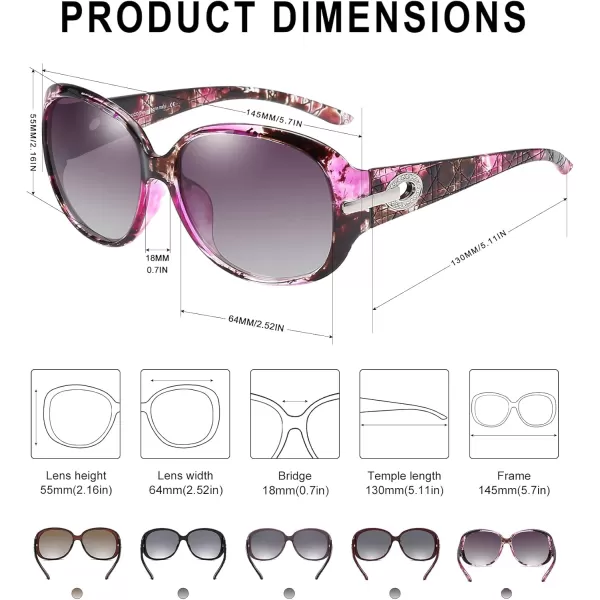 DUCO Classic Sunglasses for Women polarized womens sunglasses 100 UV Protection Shades 6214Tortoise