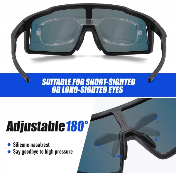 DUCO Cycling Sunglasses for Men Women Polarized Sports Sunglasses UV400 Baseball Sun glasses Anti Scratch Goggles DC0040Black Frame Red Len