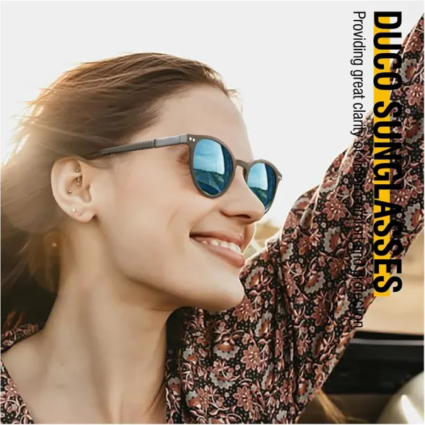 DUCO Mens Polarized Sunglasses for Men Ultra Lightweight Carbon Fiber Sun Glasses UV Protection UV400 Shades DC3018