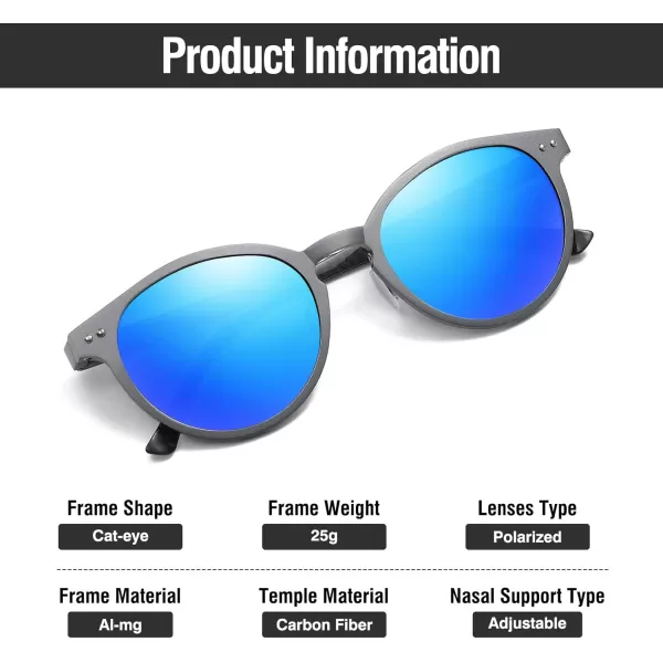 DUCO Mens Polarized Sunglasses for Men Ultra Lightweight Carbon Fiber Sun Glasses UV Protection UV400 Shades DC3018