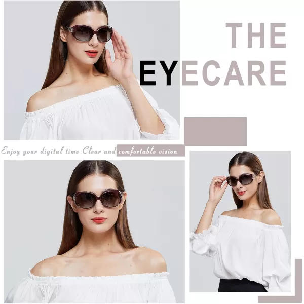 DUCO Oversized Polarized Sunglasses for Women Retro Trendy Frame Vintage Ladies Shades UV Protection 1220Wine Red Frame Brown Lens