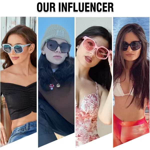 DUCO Retro Oversized Hexagonal Polarized Sunglasses for Women Men Trendy Shades UV400 Protection Designer Sun Glasses DC1108Black Frame Brown Lens