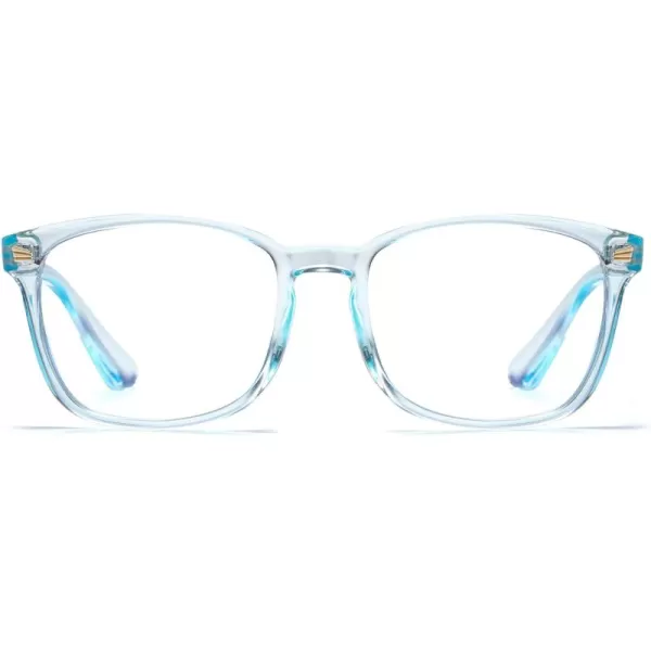 DUCO Kids Blue Light Glasses Girls Boys Computer Gaming Eyeglasses Anti UVBluelight Glasses for Kids Age 610 K028Clear Blue
