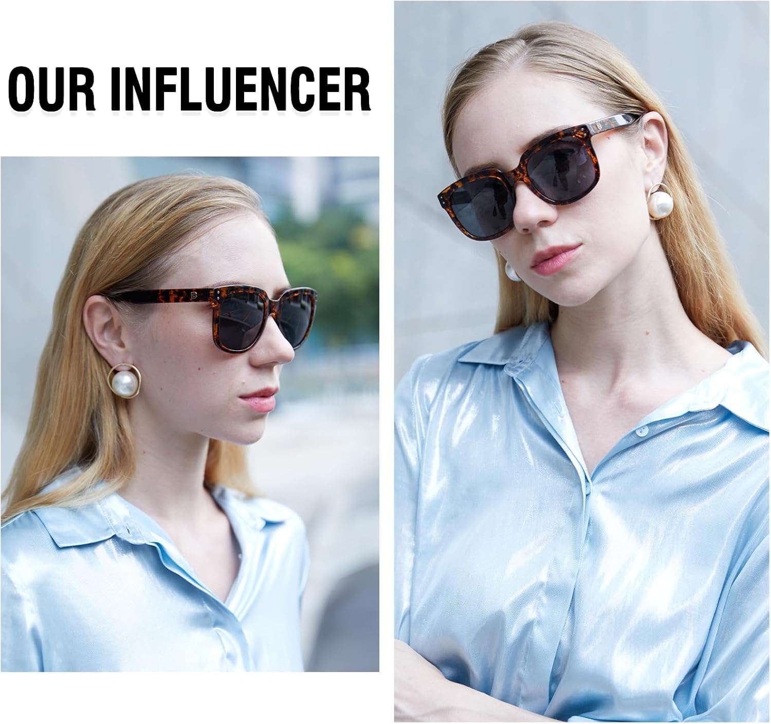 DUCO Retro Vintage Oversized Square Sunglasses for Women Big Luxury Womens Sun Glasses UV Protection DC2148Brown Tortoise