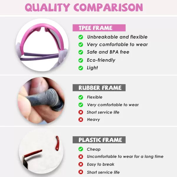DUCO Polarized Kids Sunglasses with Strap for Boys Girls Youth Sports Baseball Sunglasses 100 UV Protection K029Pink Frame Purple Temple