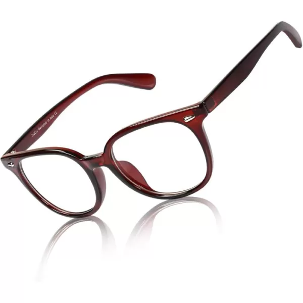 DUCO Superlight Blue Light Blocking Computer Reading Video and Gaming Eyewear Glasses DC5208Brown
