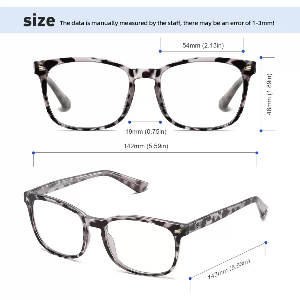 DUCO Blue Light Blocking Glasses Computer Gaming Glasses Women Men Blue Light Blocker Eyeglasses Square Frame Anti Eye Eyestrain Pink 5201SGrey Tortoise