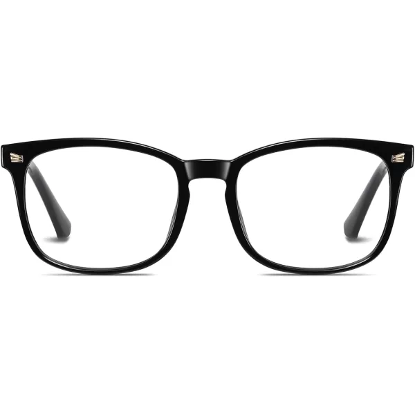 DUCO Blue Light Blocking Glasses Computer Gaming Glasses Women Men Blue Light Blocker Eyeglasses Square Frame Anti Eye Eyestrain Pink 5201SShine Black