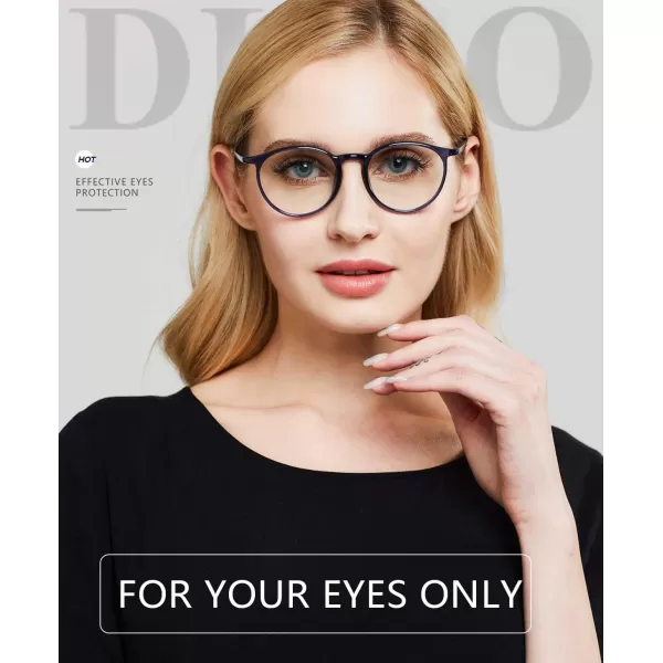 DUCO Superlight Blue Light Blocking Computer Reading and Gaming Eyewear GlassesAnti Blue Light 100 UV Protection 305Transparent Blue