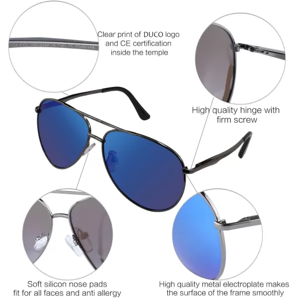 Duco Pilot Style Polarized Sunglasses Sports Glasses For Men 100 UV Protection 3025G