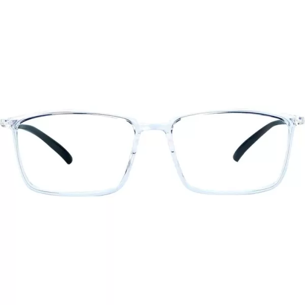 DUCO Blue Light Blocking Glasses Superlight Eyeglasses Frame Anti Blue Ray Computer Gaming Glasses 306Transparent Black