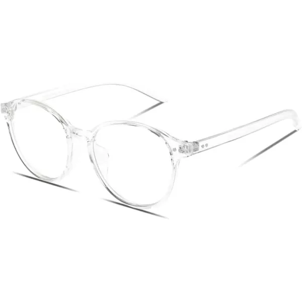 DUCO Blue Light Glasses for Men Women Blue Ray Blocking Glasses Computer Gaming Glasses Square Reading Eyeglasses 52055202transparent