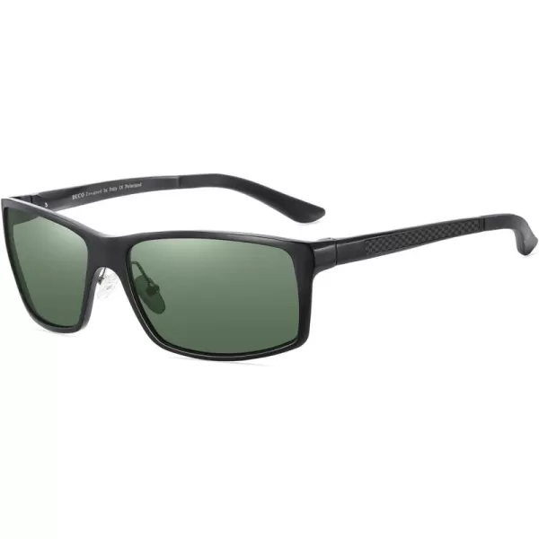 DUCO Sunglasses Men Polarized Sports Sunglasses for Driving Golfing Fishing Shades UV400 Protection 8202Green