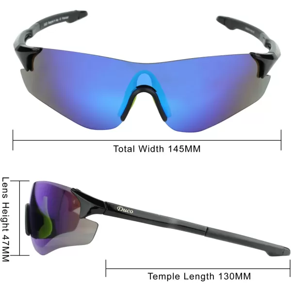 DUCO Cycling Glasses Sports Sunglasses for Men TR90 Frame UV400 Protection Lens 0029
