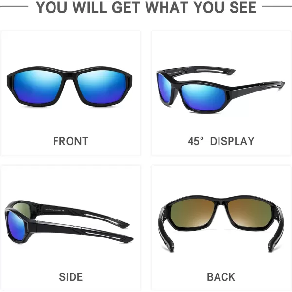 DUCO Kids Sunglasses for Boys Girls Youth Sports Baseball Sunglasses K029