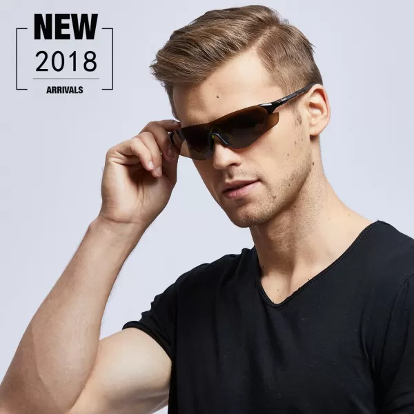 Duco Rimless Sports Sunglasses for Golf Cycling TR90 Superlight Temple with Adjustable Nose Pad 0029