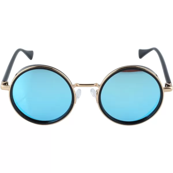 Duco Womens Polarized Sunglasses Round Design UV Protection Lens W004