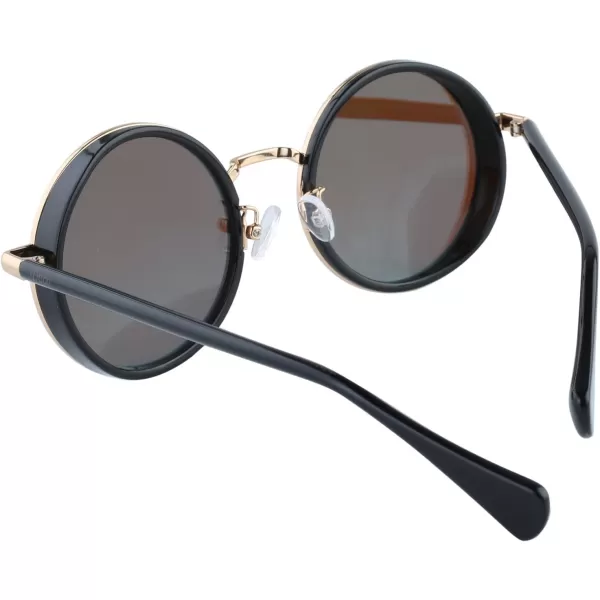 Duco Womens Polarized Sunglasses Round Design UV Protection Lens W004