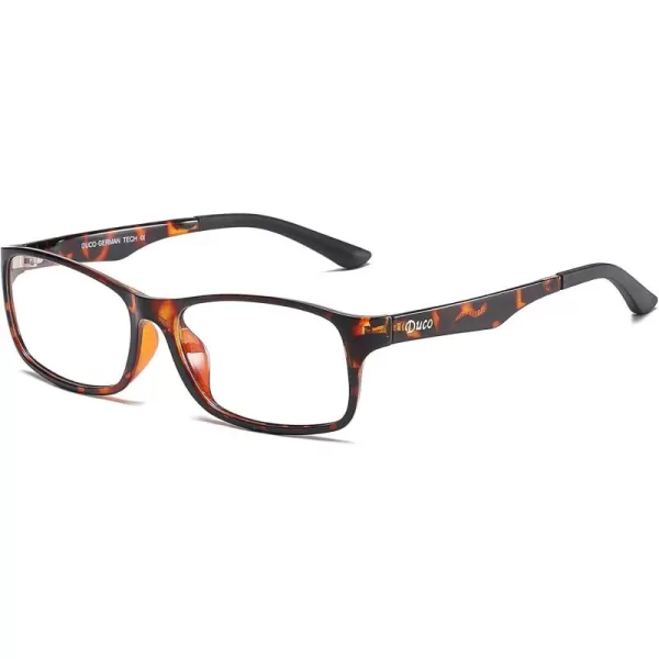 DUCO Blue Light Blocking Computer Reading and Gaming Eyewear GlassesAnti Blue Light 100 UV Protection DC223Tortoise