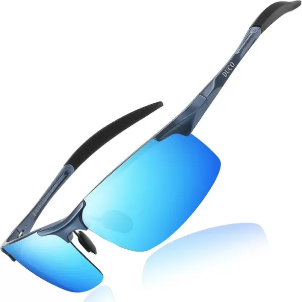 DUCO Mens Sports Polarized Sunglasses UV Protection Sunglasses for Men 8177s