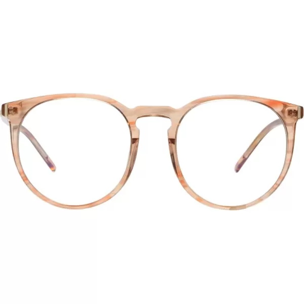 DUCO Retro Round Blue Light Glasses For Men Women Blue Ray Blocking Glasses Computer Gaming Glasses Nylon Lens Acetate Frame Brown 8301Brown