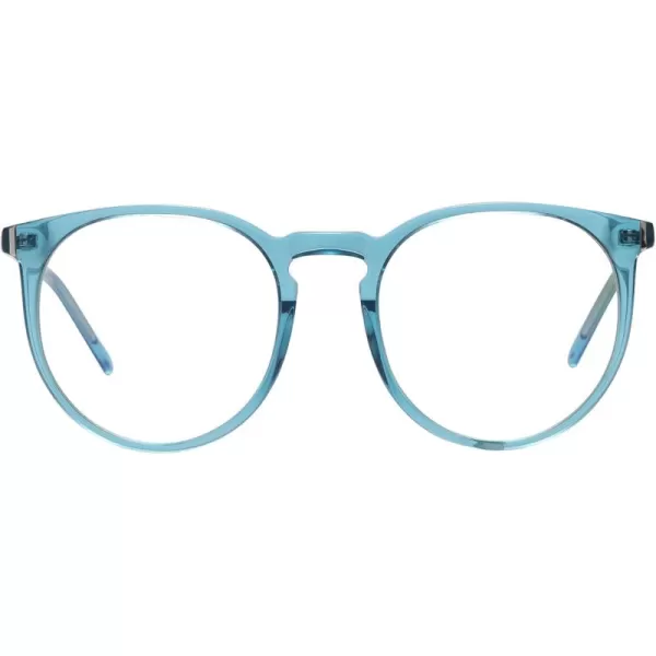 DUCO Retro Round Blue Light Glasses For Men Women Blue Ray Blocking Glasses Computer Gaming Glasses Nylon Lens Acetate Frame Brown 8301Green