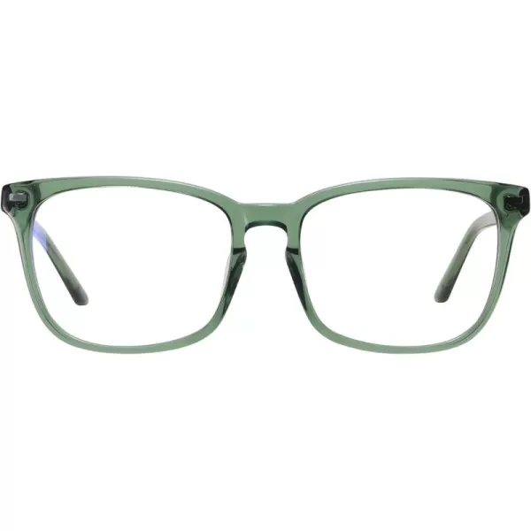 DUCO Retro Square Blue Light Glasses For Men Blue Ray Blocking Glasses Computer Gaming Glasses Nylon Lens Acetate Frame Black 8302Green